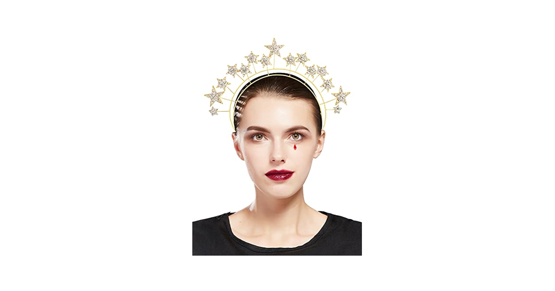 Amazon.com: Coucoland Star Halo Crown Headband - Gold Stars