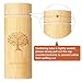 HOOMTREE Scattering Tubes for Human Ashes Made of Bamboo,Large Scattering Urns for Human Ashes Adult with Tree of Life Pattern,Biodegradable Cremation Urn for Women Male Pet,3.5 * 9 Inches,1 Piece