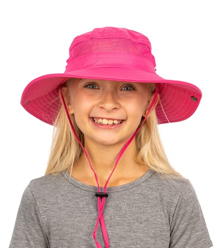 Geartop Upf 50+ Kids Sun Hat To Protect Against Uv Sun Rays - Kids Bucket Hat And Sun Hats For Kids Camping Fishing Safari Pink #TOP18