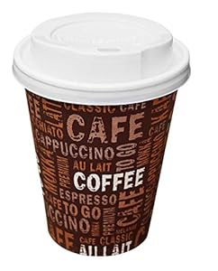 Gastro-Bedarf-Gutheil 100 Pappbecher Coffee to go