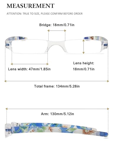VEVESMUNDO Rimless Reading Glasses Women Retro Designer Readers with Floral Case (1 pcs Matt Orchid, +3.5) - Image 2