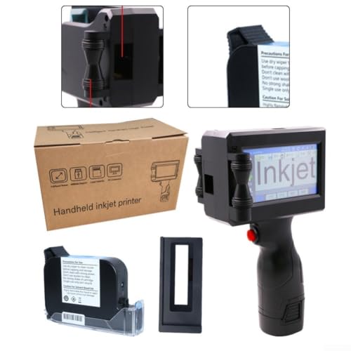 Impresora de código de barras manual para códigos QR en superficies curvas 3