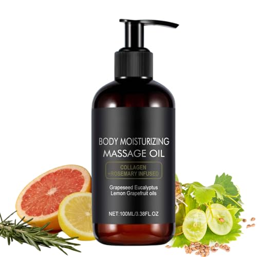 Anti Cellulite Massage Oil Body Oil for Women & Men, Firming Body Massage Oil for Full Body, Skin Tightening Oil for Legs & Body, Lightweight Body Massage Oil for Daily Care 100ml
