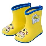 [Paw Patrol] レインブーツ パウパトロール 雨靴 通学 通園 雨の日 人気 ボーイズ キャラクターレインシューズ キッズ 男の子 女の子 防水 長靴 子供ブーツ 滑り止め 幼稚園 (イエロー-デザイン1, 中, 日本の靴のサイズ寸法, キッズ, 数値, 17.0 cm)
