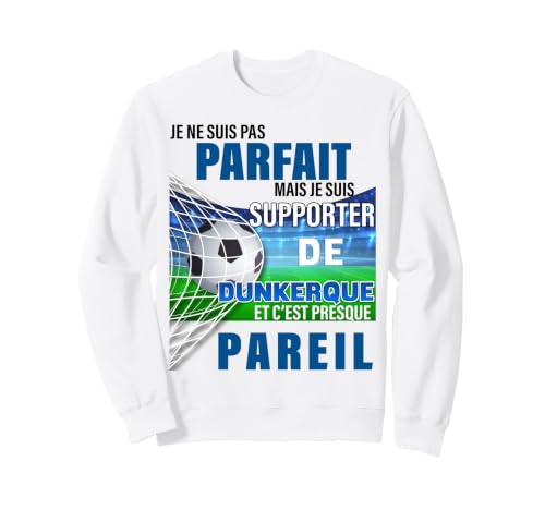 Supporter Parfait Foot Dunkerque Homme Et Enfant Papa Fils Sweatshirt