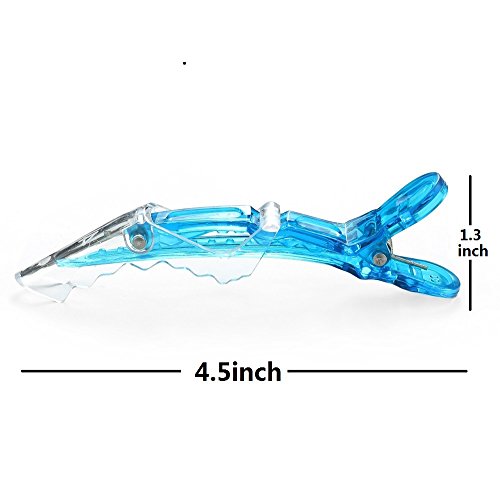 Set de 10 pinzas Croc transparentes para cabello miniatura 6