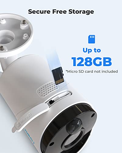 Reolink Solar Wifi Camera Security Outdoor, Wireless Battery Powered, 3Mp, 2-Way Talk, Night Vision, Pir Motion Detection, Works With Alexa/Google Assistant For Home Surveillance, Ip65 Waterproof #TOP4