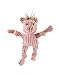 HuggleHounds Plush Corduroy Durable Wee Huggles Pig Dog Toy, Pink/Brown