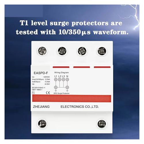 Parafoudre T1 SPD protection basse tension maison alimentation CA 420VAC - 4