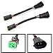 iJDMTOY Heavy Duty Wirings Fog Light Converter Adapters from H11/880 to Deutsch DT DTP Connectors, Compatible with Cubic LED Pod Lights, LED Light Bar, LED Work Lamps, etc