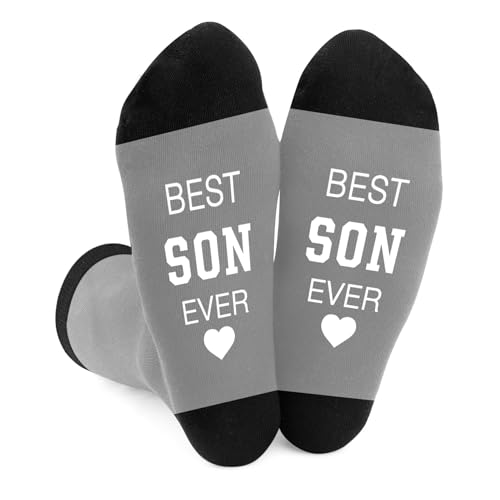 DTUIEUI Christmas Gifts for Sons Adult - Son Birthday Gifts,Funny Socks,Father's Fathers Day Xmas Graduation Back to School Inspiration Son Gift from Mum,Christmas Valentines Day Sons Gift from Dad