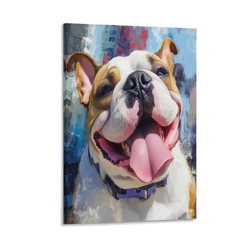 Tableau impression sur toile bulldog pour habiller vos murs