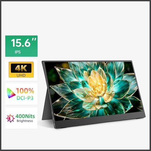 Image of Travel Screen 15.6 Inch 100% sRGB 3840 * 2160 FHD IPS Portable Monitor for Travel Second Screen for Laptop Gaming