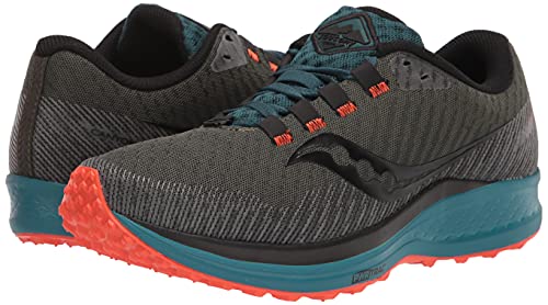 Saucony Men's Canyon Tr Trail Running Shoe, Pine/Orange, 10 #TOP6
