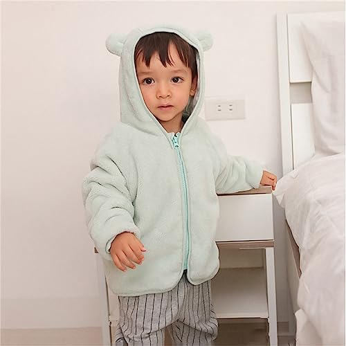 Boys Girls Fleece Thermal Hooded Outerwear Toddler Kids Cute Bear Ear Hood Jacket Coat Fall Winter Ski Suits3