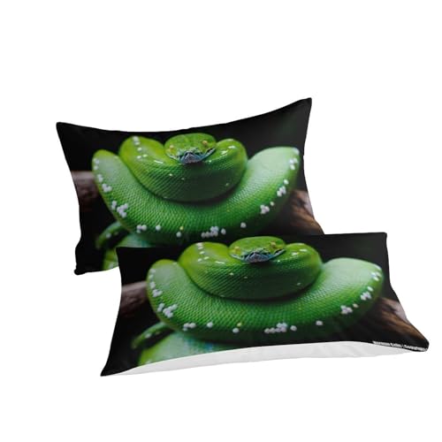 Housse de couette serpent 3D King en microfibre douce et facile à repasser - 4