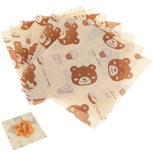 Papel antigrasa para embalaje de alimentos con diseño delicado de 500 hojas 2