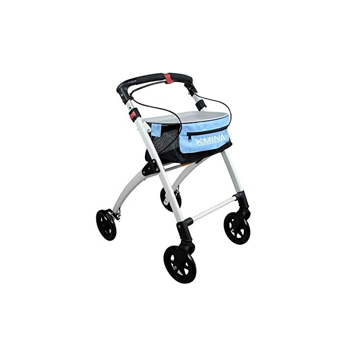 Buy KMINA PRO Rollators Lightweight Folding 4 Wheels, Indoor Rollator