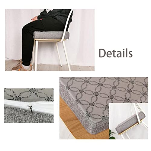 Cojines para silla y taburete gris de 45x45 cm con esponja 35D 6