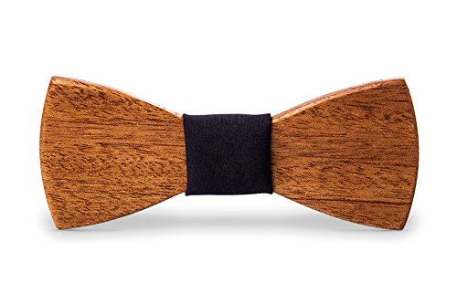 TheHrdwood Mahogany Wooden Bow Tie Engraved Wood Bowtie Wedding Groom Groomsmen Gift Father 5th Anniversary Husband Boyfriend Christmas Fiance mahogany40
