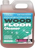 Dirtbusters Wood Floor Cleaner (5L) Concentrated Hardwood, Parquet & Laminate Floor Cleaner Liquid – Professional Cleaning Solution for Sealed Wooden Floors – Streak-Free Shine – Clementine Fresh