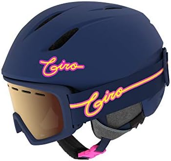 Giro Launch CP Youth Snow Helmet w/Matching Goggles - Matte Midnight/Neon Lights - Size S (52–55.5cm) (2021)