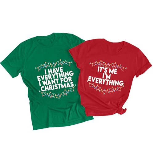 Christmas Couples Shirts His and Her Matching Xmas Outfits Funny Christmas Family Pajamas Short...