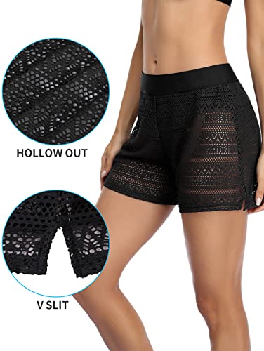 Womens Lace Bikini Bottoms Lined Swim Shorts Tankini Swim Briefs4