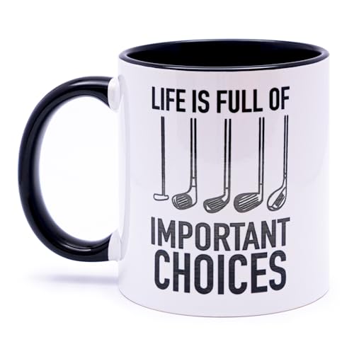 Decorluxes Golf Gifts For Dad 11Oz Ceramic Mug, Best Dad By Par Mug