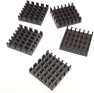 Easycargo 10pcs 20mm Heatsink Kit 20x20x10mm + 3M 8810 thermal conductive adhesive tape, cooler Heat Sink