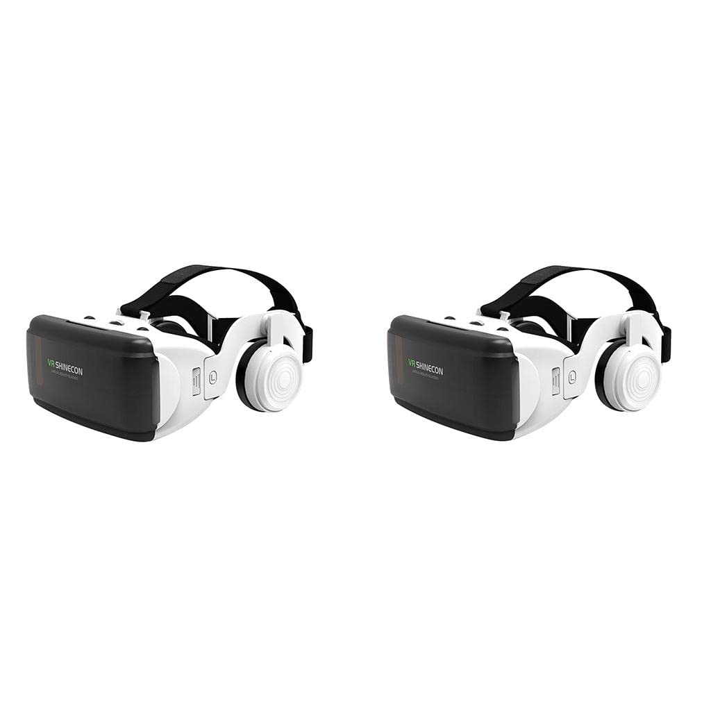 ATORSE 2Pcs VR Virtual Reality Headset Movie Game Glasses for 4.7-6.53" Phone-image-10