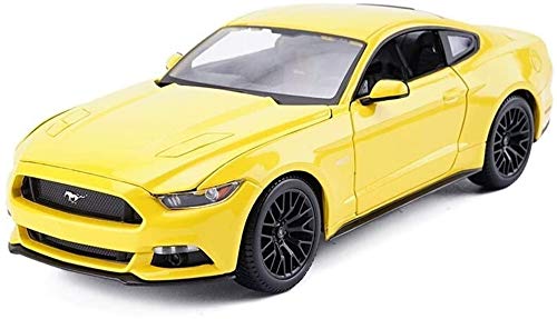 Zhangl Sports Car Die-Cast Model,Mustang GT Model Simulation Vehicle, 1:18 Scale Alloy Toy Car Model Decoration Car Model knight rider die cast models (Color : Red, Size : 25cm) (Color : Yellow)
