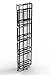 Convenience Concepts Xtra Storage Shelves - 5-Tier Folding Metal Storage Shelves, Closet Organizer for Office, Laundry Room, Bedroom, Garage, Kitchen, Bathroom, Black
