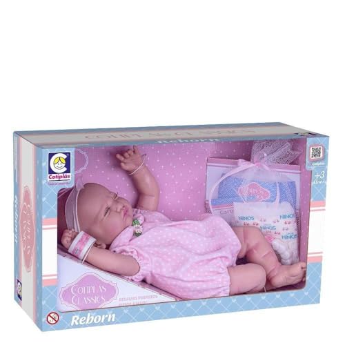 Boneca Bebe Reborn Cotiplas Classics Menina