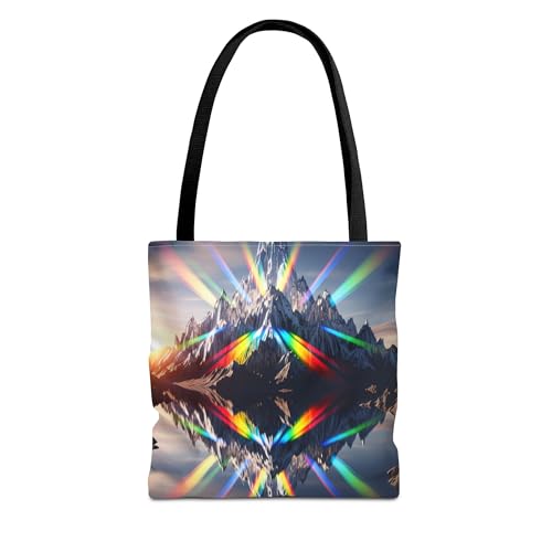 Premium Crystalline Mountain Tote Bag with Reinforced Stitching, 13 or 16 Inch