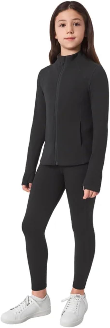 Mondetta Youth Girl's 2 Piece Active Set, Jacket and Legging