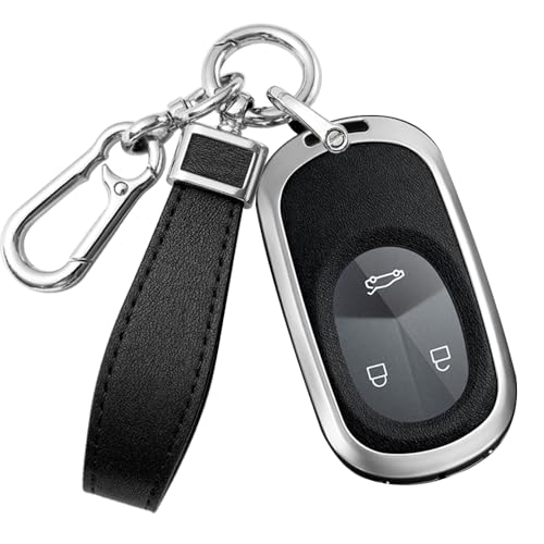 Étui clé Nio de protection élégant en argent et noir pour modèles ES6 ET7 ES8