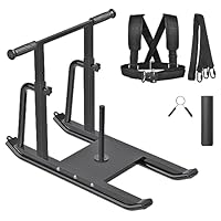 Kipika Gewichtsschlitten, Fitnessschlitten, verstellbare Höhe, Gewichtstrainingsschlitten, verbessert Muskelkraft und Explosivkraft, geeignet für 2,5 cm und