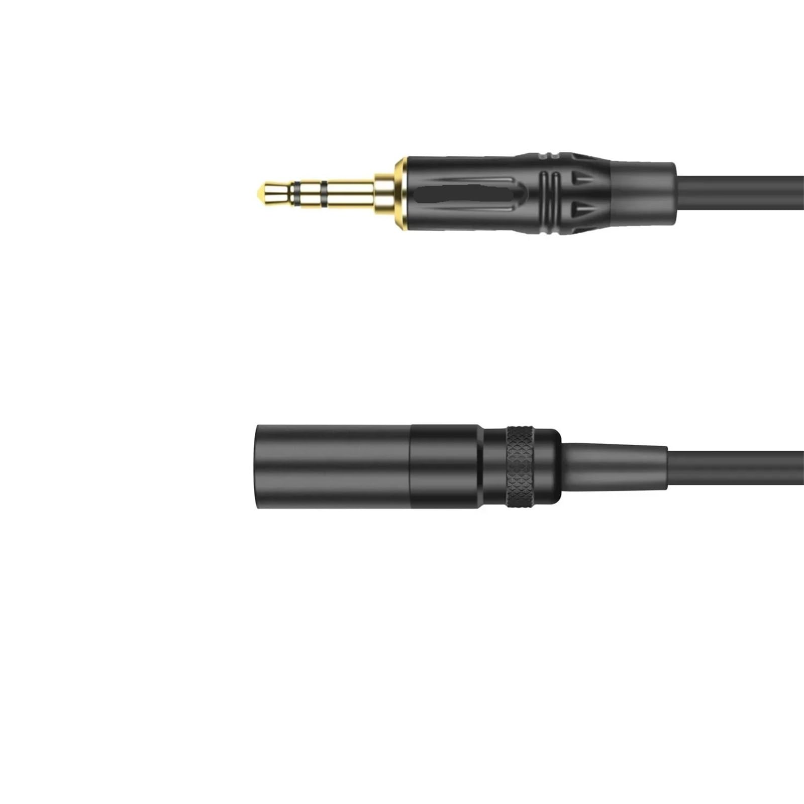 Zbalansowane kable audio Mini XLR na AUX 3,5 mm męski Mini XLR 3-pinowy do 3,5 mm 1/8" męski do konwertera kasków Carmera (0,3m)