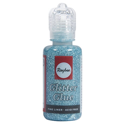 RAYHER Glitter Glue Metallic Bottle 20 ml Lagoon 33840390