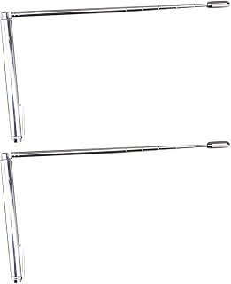 HANABASS Stainless Steel Dowsing Rods 2Pcs Retractable Antenna Dragon Ruler Portable Divining Tools for Water Dowsing and Treasure Hunting Outdoors