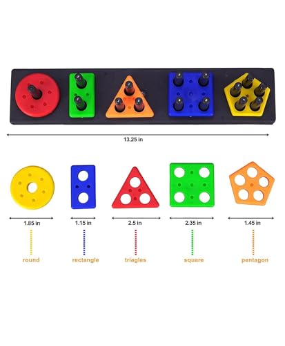 Image of Humming Bird Geometrics Educational & Learning Shape Sorter Toys for Kids Smart Creative Activity Fun & Learning Toy Blocks Multicolor Stacking Block Game for Kids
