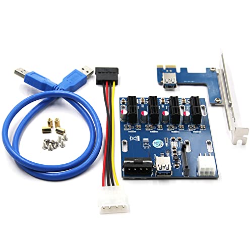 1X Slot Riser Card et adaptateur PCIE port multiplier card