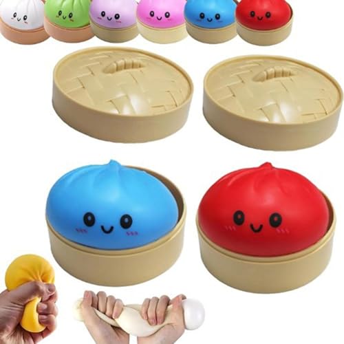 Image of Dumpling Ball Cute Funny for Playing Birthday Gifts Halloween Project Red
