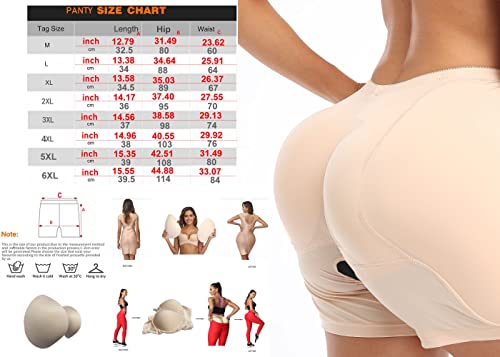 BIMEI 4PS Open Crotch Sponge Thigh Pad Hip Pad Pants Womens Butt Lifter Hip Padded Panty Shapewear2