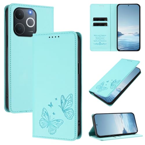 �X�}�z�P�[�X �Ή��@�� for Realme C71 4G (India) / Note 70T / Note 70,�Ή��@�� for Realme Narzo 80 Lite�yRFID�u���b�N�z�y�J�[�h�z���_�[�t�����z �}�O�l�b�g�J�� �X�^���h�@�\�t��