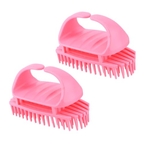 Beaupretty 2 Piezas Cepillo De Pelo Grueso Champú Masajeador De Cuero Cabelludo Cepillos Para El Cabello Para Mujeres Peine Para El Cabello Perder Rosa Adulto Cepillo Para El Pelo Abdominales