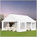 MFSTUDIO 16'x20' Party Tent, Outdoor Heavy Duty Party Tents with Removable Sidewalls, Large Canopy Tent Shelter for Outdoor Events Wedding Birthday, White