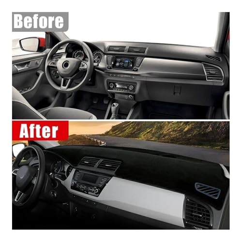 Couverture tableau bord Skoda Fabia 3 pour un confort de conduite estival