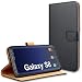 Produktbild YNMEacc für Samsung S8 Hülle, Premium Handy Schutzhülle Leder Wallet Tasche Flip Brieftasche Etui Schale für Samsung Galaxy S8 Hülle - Schwarz